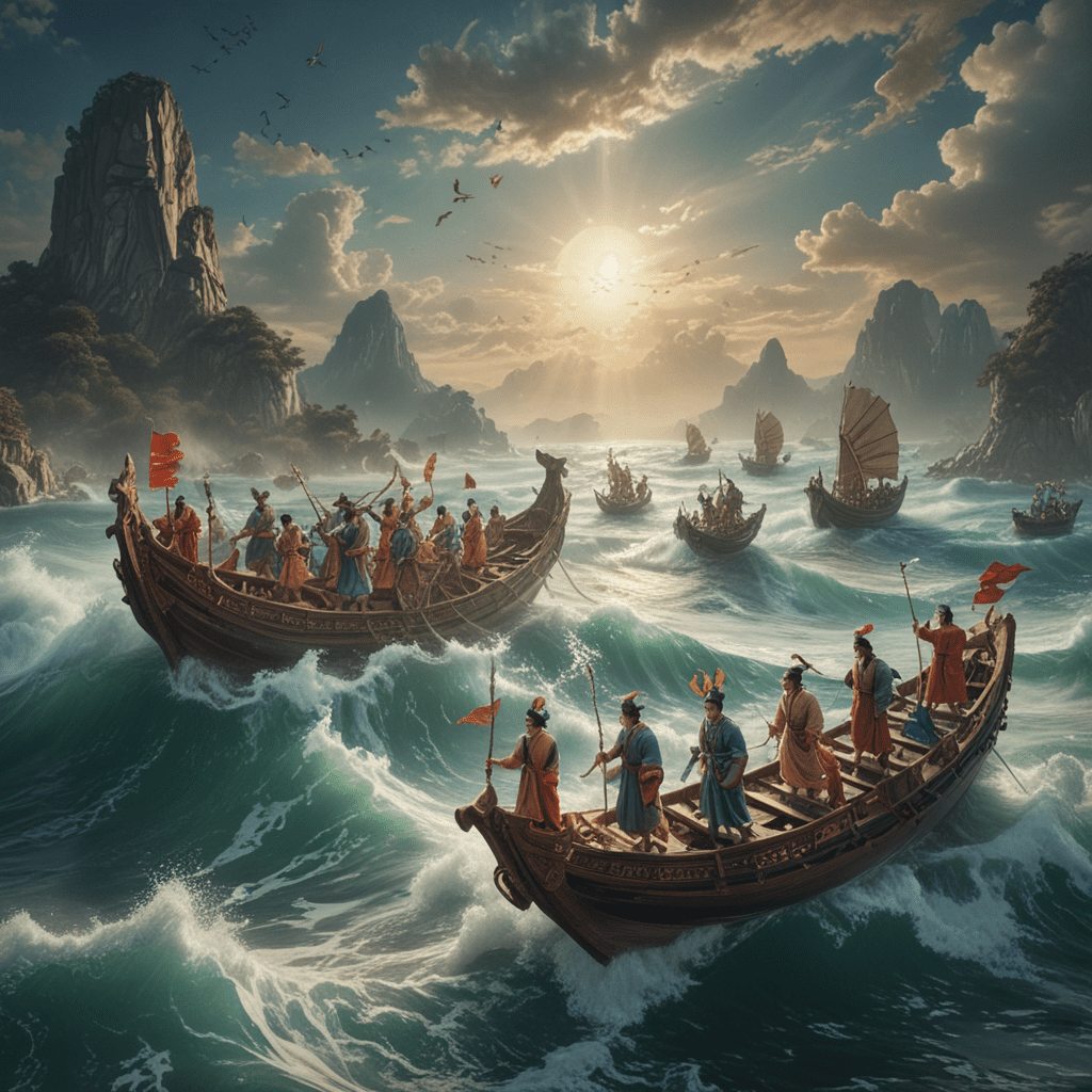 The Legend of the Eight Immortals Crossing the Sea in Chinese Mythology