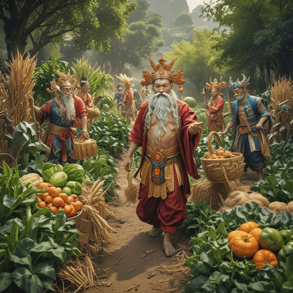 Chinese Mythological Deities of Agriculture and Harvest