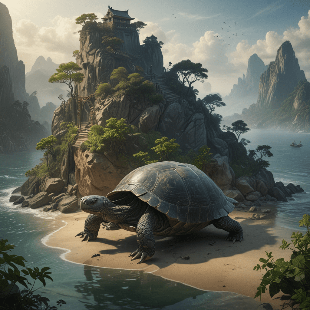 The Myth of the Black Tortoise Island in Chinese Folklore