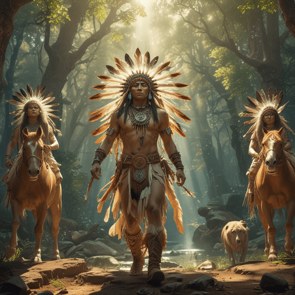 The Story of the Four Worlds in Native American Mythology