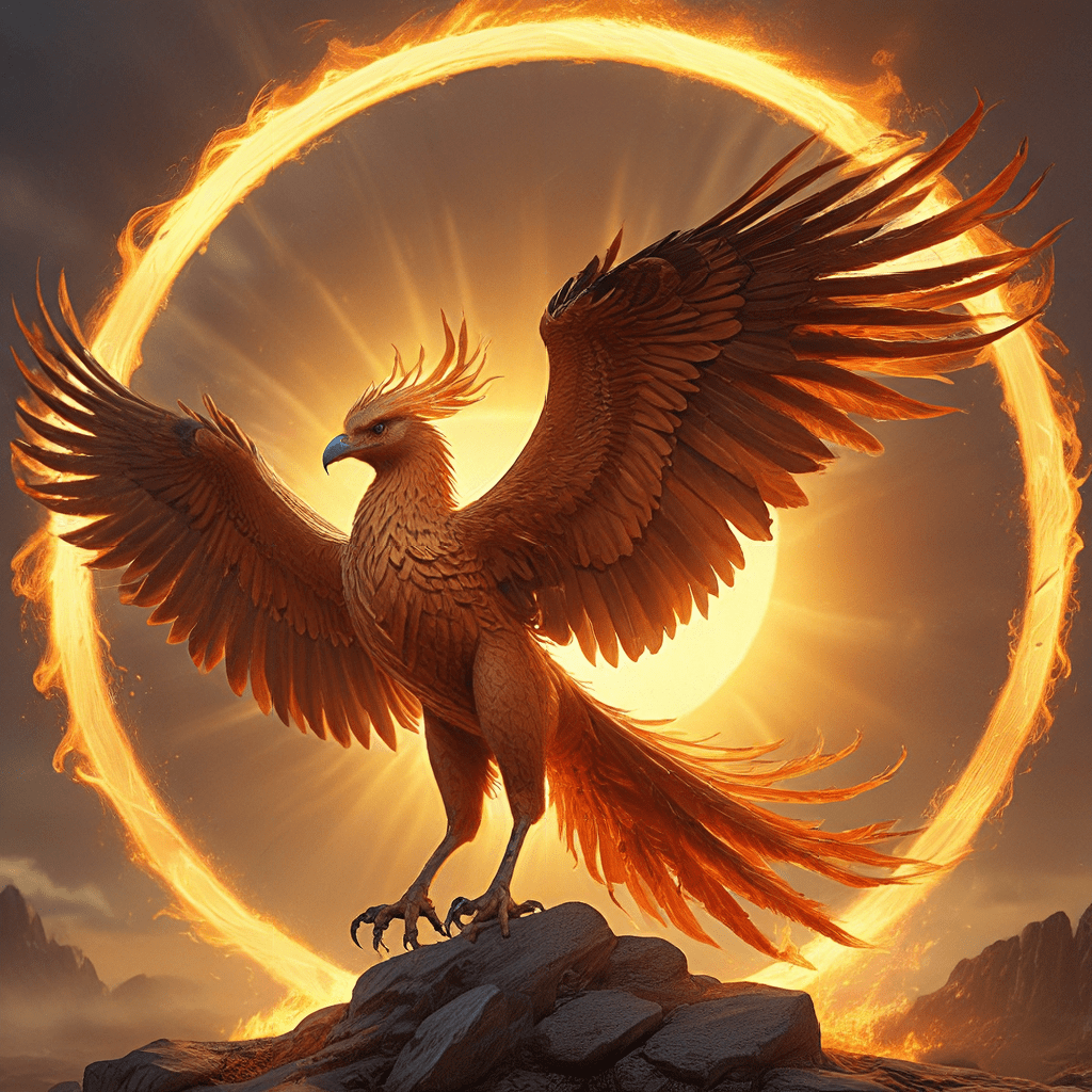 Celtic Phoenix: Mythical Bird of Fire and Sun Cycles