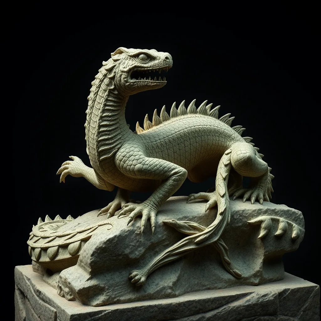 The Basilisk in Medieval Sculpture: Analyzing the Monster’s Depiction in Stone and Wood