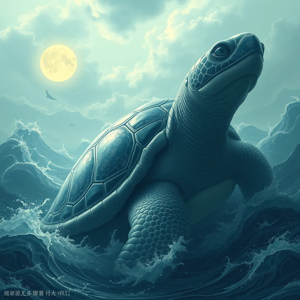 The Enormous Giant Who Ruled the Ocean: A Chinese Myth of The Giant Turtle