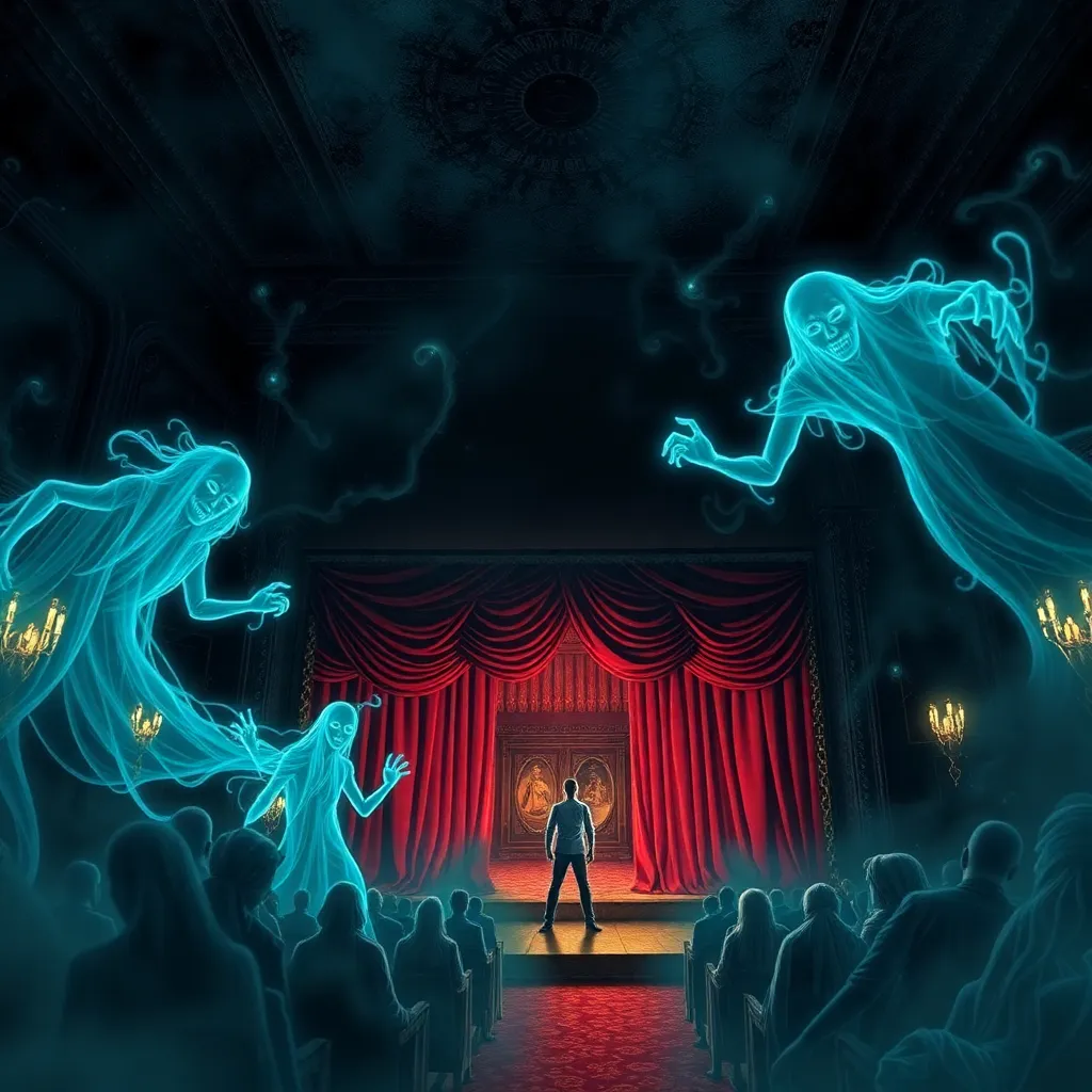 The Ghosts of the Haunted Theater: The vengeful spirits of the actors who died in the theater