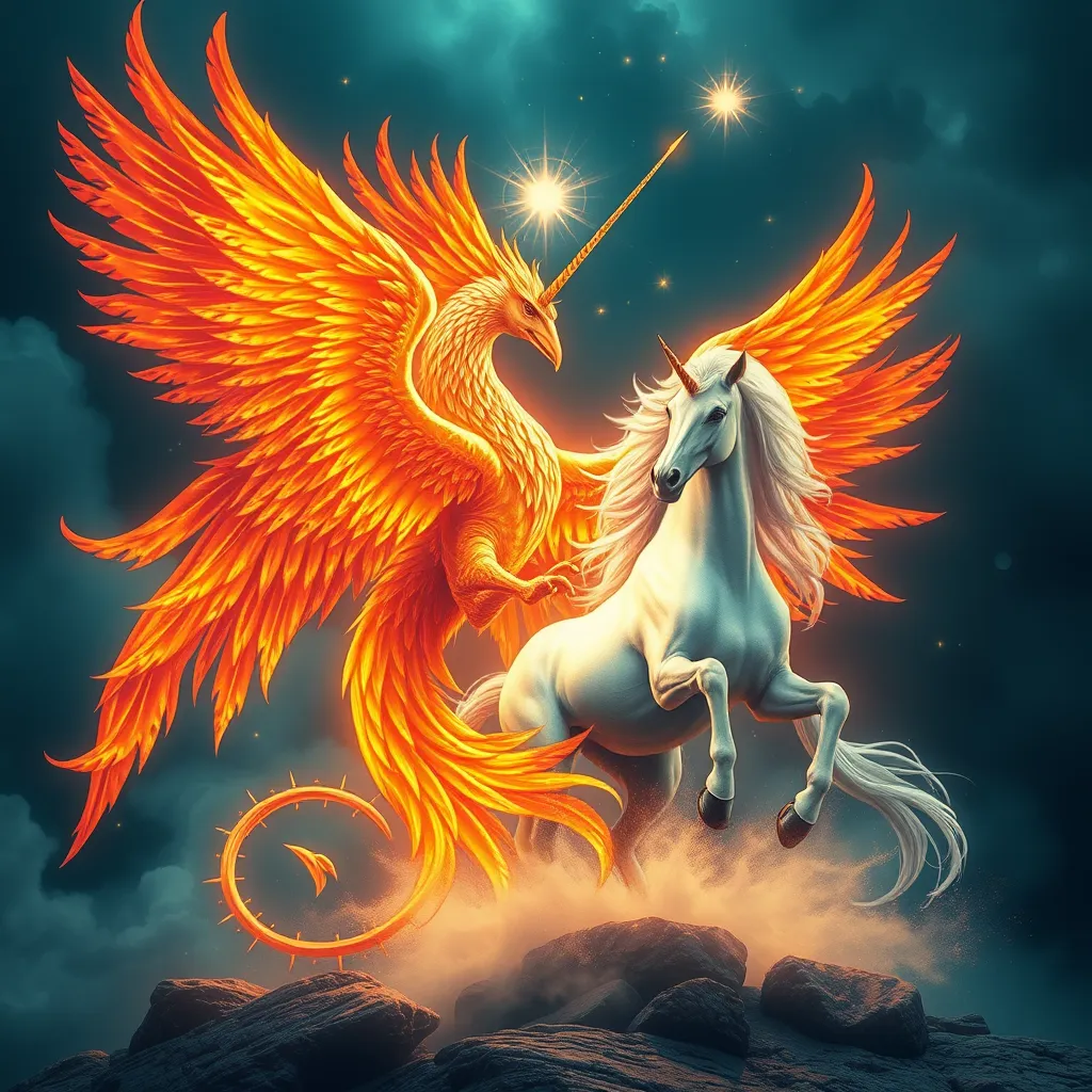 The Phoenix and the Unicorn: The Symbol of Purity, Strength, and the Divine Spark