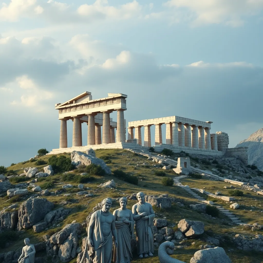 The Titans of Olympus: Shaping the Greek Landscape with Mythical Might