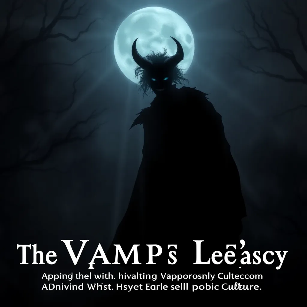 The Vampire’s Legacy: Exploring the Enduring Power of Vampire Myths in Popular Culture