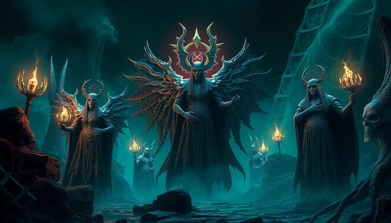 Guardians of the Underworld: Celestial Beings in the Realm of the Dead