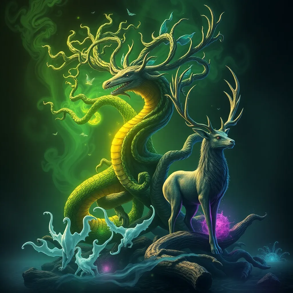 Mythical Beasts of Yggdrasil: From the Serpent Jormungandr to the Stag Eikthyrnir