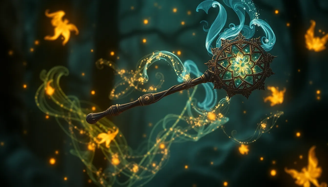 The Enchanted Staff: Channeling the Forces of Nature