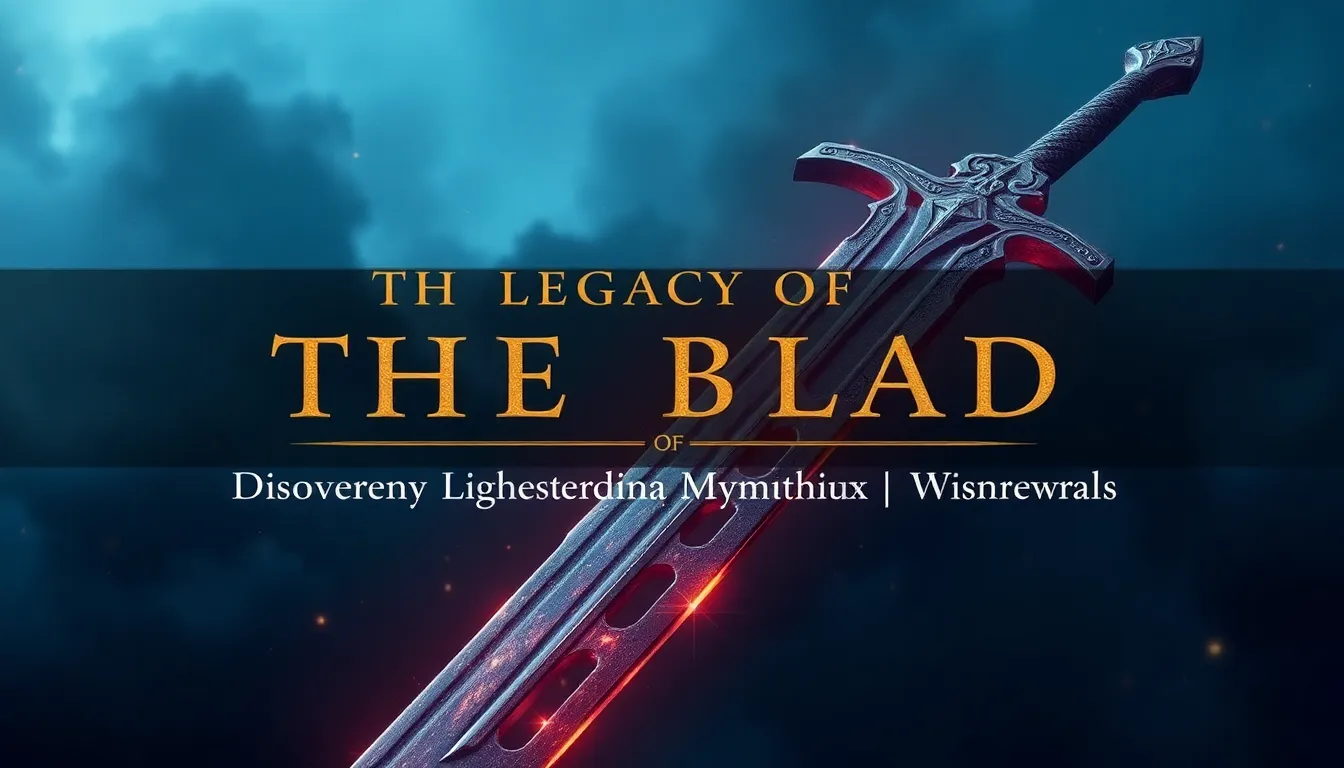 The Legacy of the Blade: Discovering the Stories Behind Mythical Weapons!